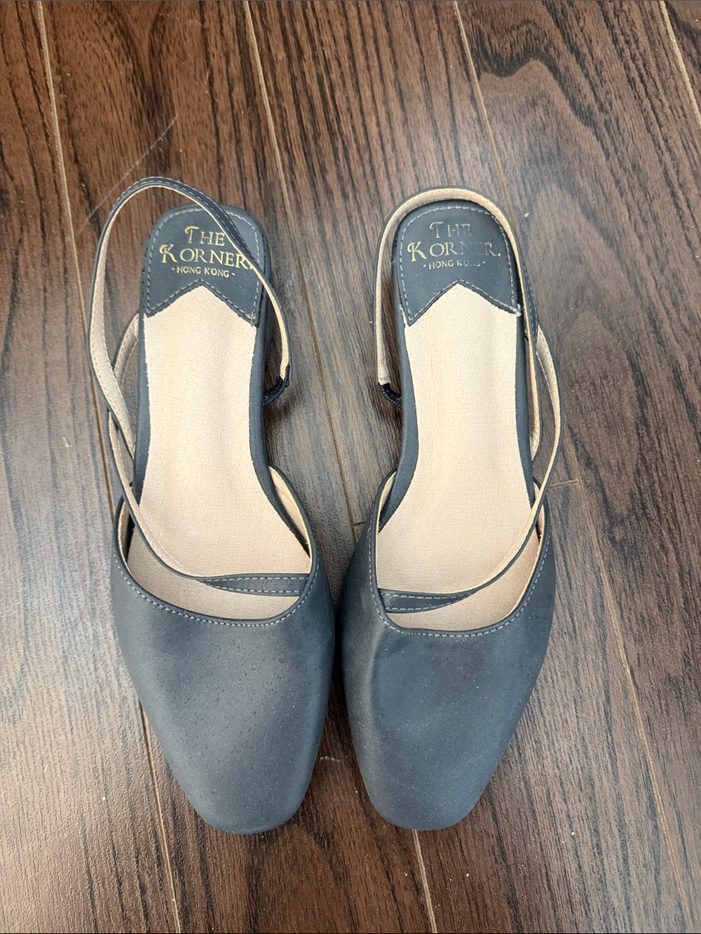 Grey Slingback Women's Flats
